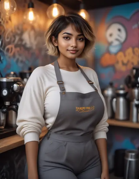Zareen - Cute Bangladeshi barista