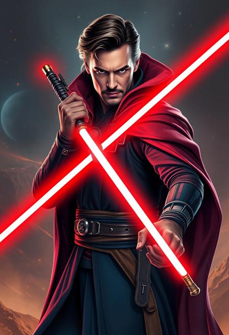 Doctor Strange, star wars, red saber