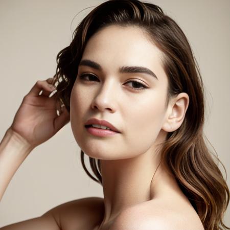 1girl, lilyjames,  <lora:LilyJames-10:1>, modelshoot style