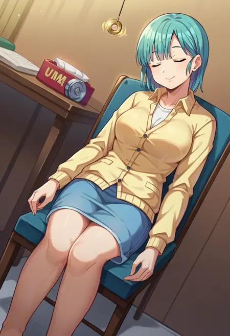 Slouching on chair - Hypnosis - Pony