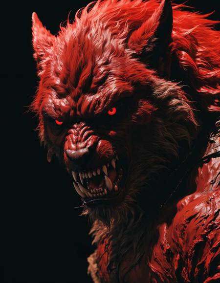 by Yoji Shinkawa and Élisabeth Vigée Le Brun, hyper realistic full view photo of  a (werewolf hunting in the dark:1.1),  (spiritual , red , cacophonic , spiritual , masterful:1.4), bold lines, hyper detailed, award winning, limited color palette, high contrast, depth of field, (intricate details, masterpiece, best quality:1.4)
dramatic cinematic lighting, film grain, looking at viewer, dynamic pose, wide angle panoramic view,
<lora:add-detail-xl:0.5> <lora:xl_more_art-full_v1:0.5> <lora:looking_at_viewer:2>