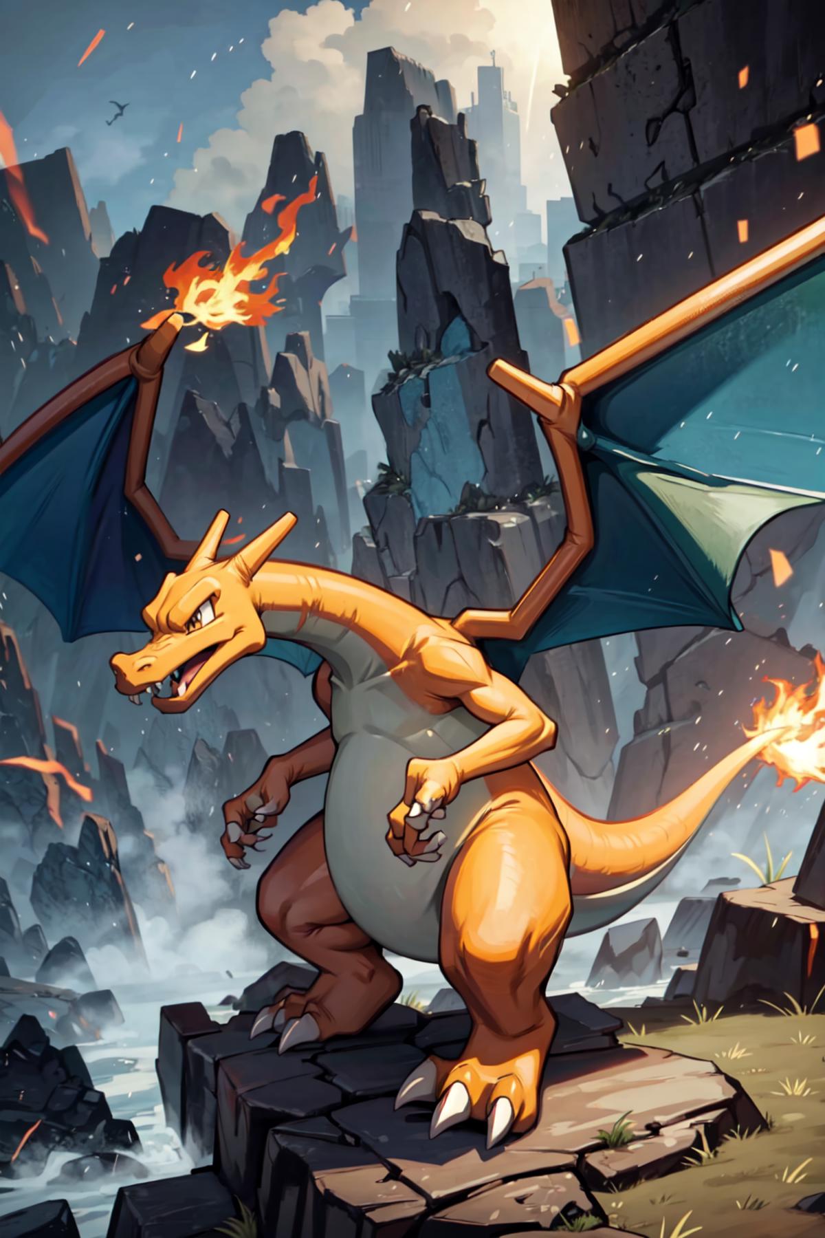 Charizard & Mega X Form (Pokemon) (Pokedex #0006) image by Kayako