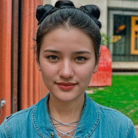 analog film photo solo, realistic, ((indonesian woman)), ((<lora:IDC_-_Fannita_Posumah:1> fannita)), (((Space Buns Hairstyle))), (((smile512))), (((Elegant lace-up flats))), ((techno-graffiti zone, augmented reality street art, digital graffiti, urban artistic expression)), ((dynamic pose)), PA7_Human-Likeness, PA7_Photo, high detailed, 8k, clear facial features, <lora:PAseer-SD15-LCM Quick:1> <lora:ReaLora:.2> skin <lora:GStyle_-_Photography_Style:.4> gstyle                       . faded film, desaturated, 35mm photo, grainy, vignette, vintage, Kodachrome, Lomography, stained, highly detailed, found footage