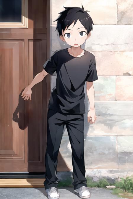 1boy, nishikata, black eyes, sanpaku, full body <lora:nishikata:0.7>