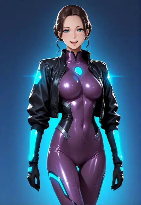 D054 Scifi Bodysuit Jacket Dress