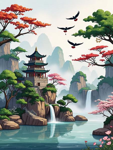 C_Traditional Chinese Landscape Style_Landscape Scene Generation v1.0