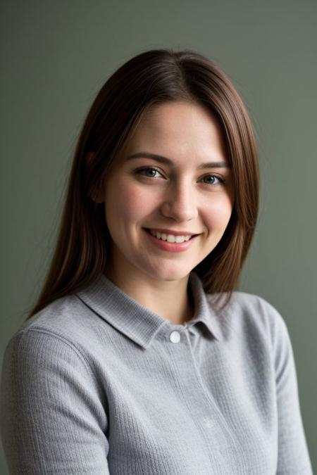 young girl smiling