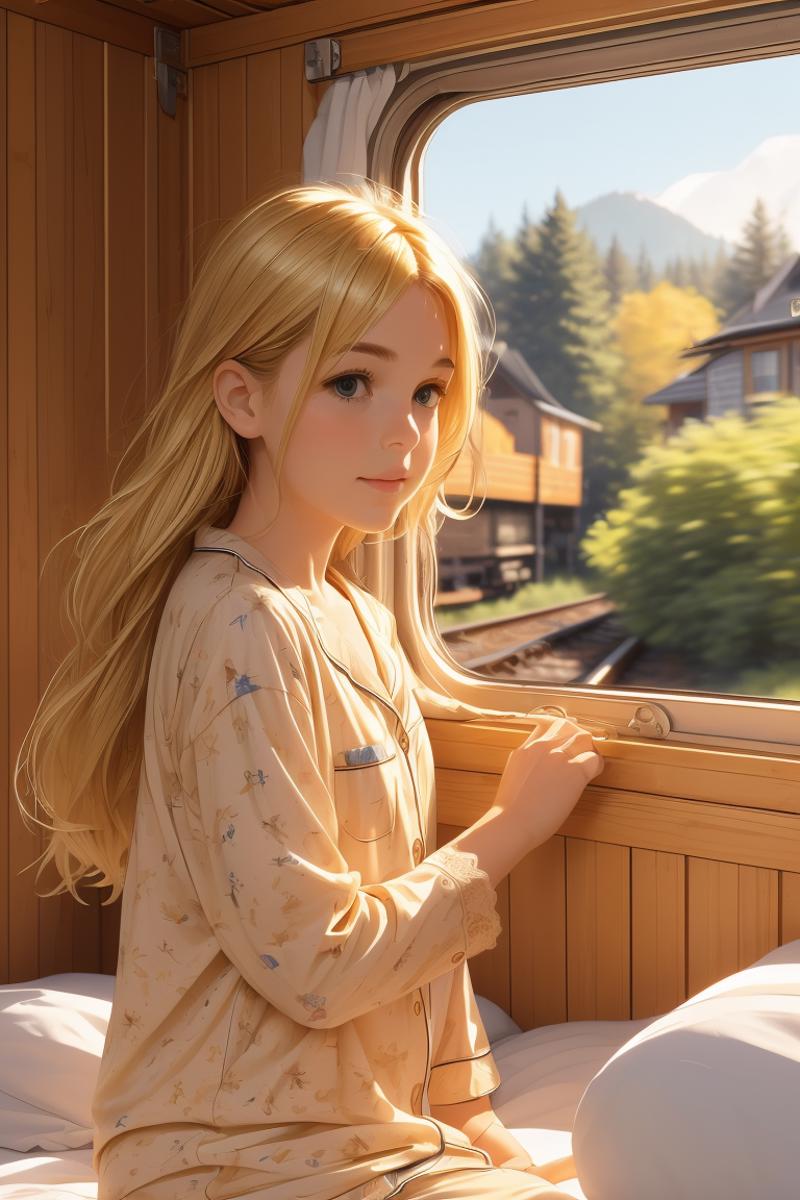 girl like train roomette image by MarkWar