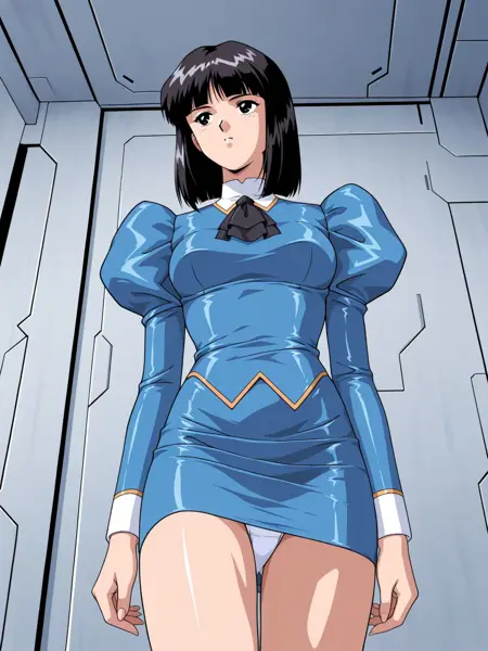 [IL / Pony] Blue Delmo Uniform | Agent Aika