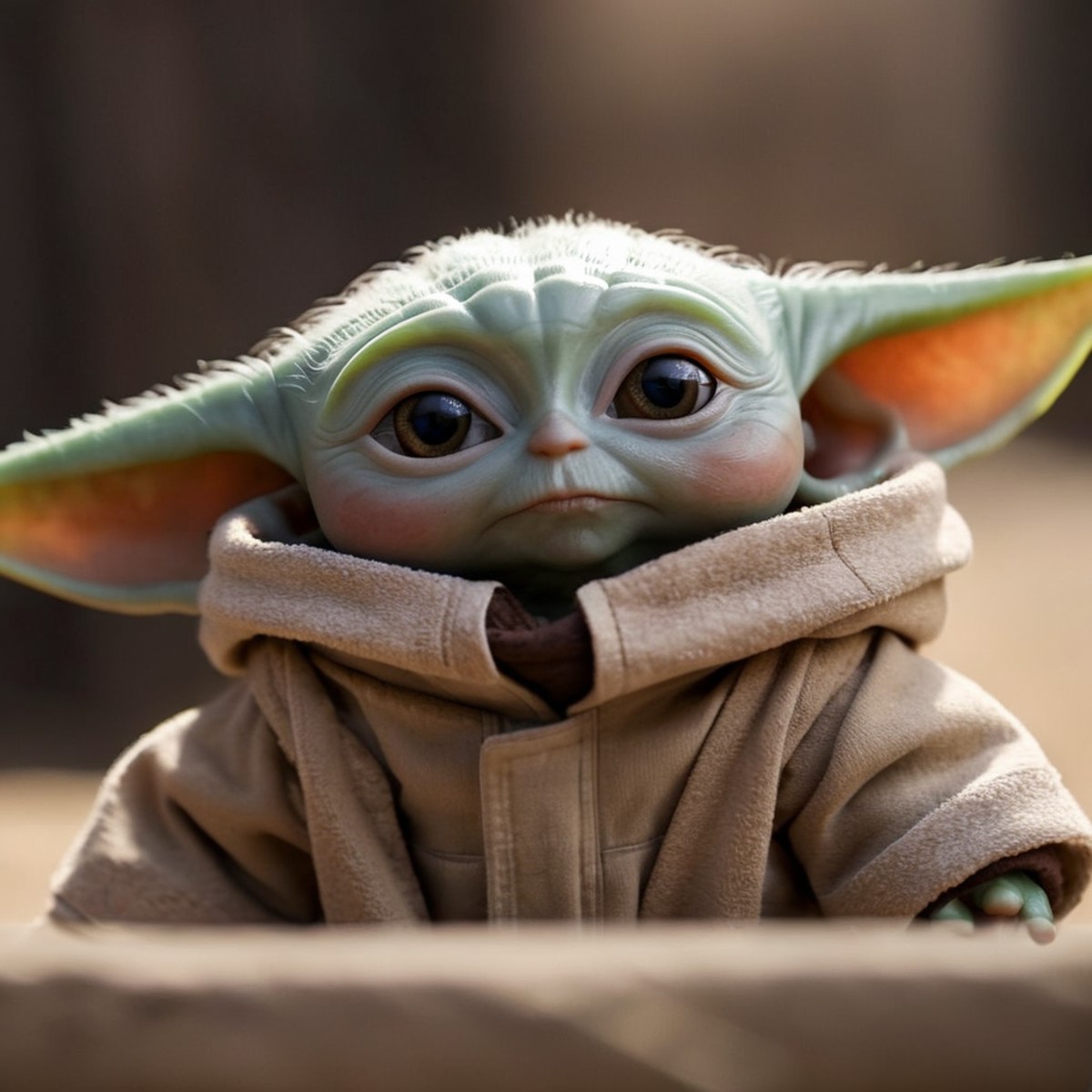 cinematic film still of  <lora:Grogu:1>
Grogu a baby yoda is staring at the camera in star wars universe, shallow depth of...