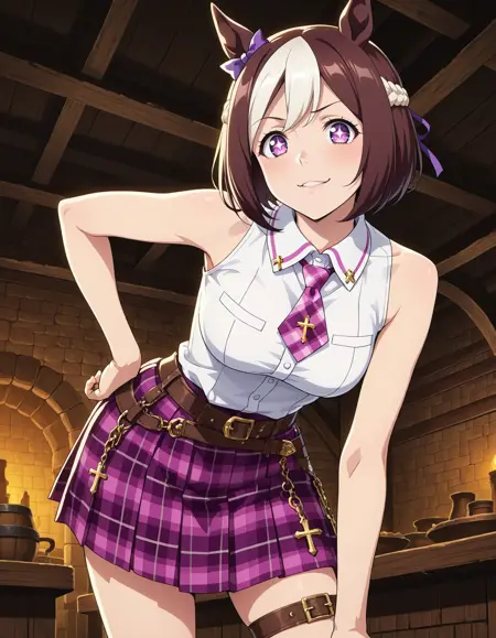 Catholic Preppy Sleeveless Shirt/Necktie | U-wish Uniform | ILXL