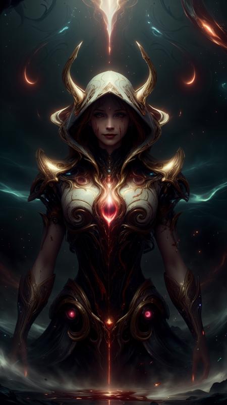 RAW Photo of orokintech (style-swirlmagic:0.8),  looking up, solo, upper body, detailed background, (<lora:BloodMagic:0.6>  magical energy, blood, bloodmagic theme:1.1), light smile, witch hat, witch, magical atmosphere, hair flowing in the wind, red trimmed light colored clothes,   whirlwind of swirling magic streams in the air, swirling portal, dark magic,  floating particles, abandoned valley background,  backlighting, dim light,, smooth, Magenta, scifi <lora:OrokinTech-20:1><lora:add_detail:0.6> <lora:LowRa:0.2>, (Masterpiece:1.3) (best quality:1.2) (high quality:1.1), sharpen,detailed,cinematic lighting,bloom,8k,details,stunning,highly detailed,lens flare,art style