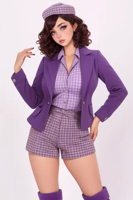 Purple Plaid Outfit