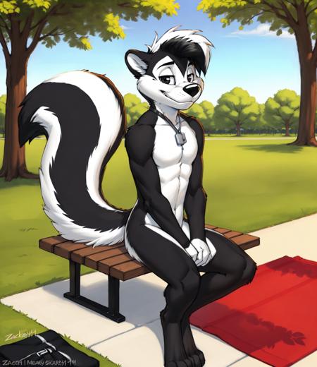 pepe le pew skunk black fur