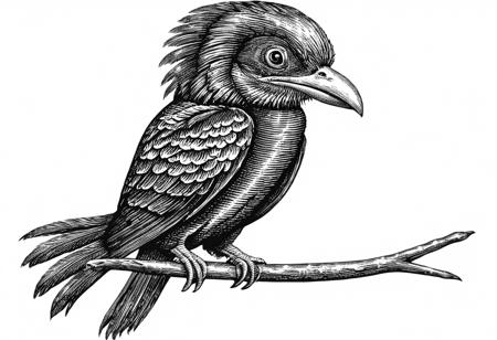 scratchboard_illustration_of_a_quetzal__solid_white_background__detailed_104043875.png