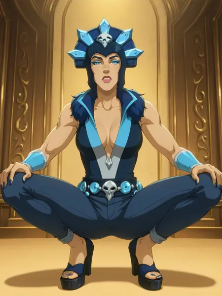 Evil-Lyn (Masters of the Universe: Revelation) PonyDiffusionXL/illustriousXL "COMMISSION"