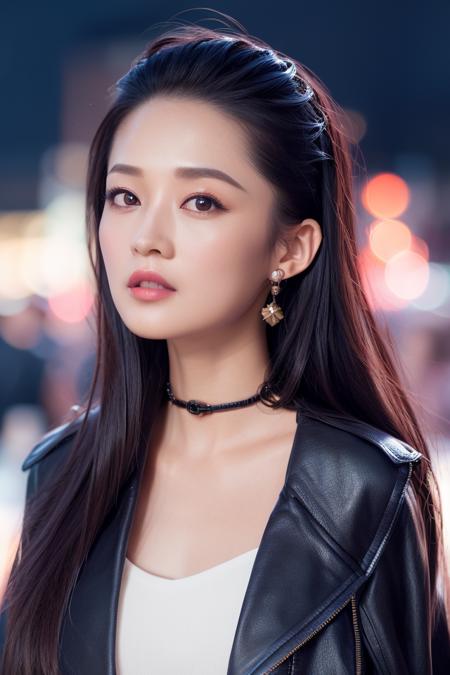 (jacket:1.5), depth of field, night cityscape, (1girl:1.6),   long hair, ulzzang-6500v1.1, (original: 1.2), (realistic: 1.3) , beautiful girl with beautiful details, extremely detailed eyes and face, eyes with beautiful details, absurd, incredibly absurd, huge file size, ultra detail, high resolution, ultra detailed, best quality, masterpiece, illustration, ultra detailed and beautiful, ultra detailed, CG, unity, 8k wallpaper, amazing, fine Detail, masterpiece, top quality, official art, extremely detailed CG unity 8k wallpaper, cinematic lighting, (perfect shiny skin:0.6), slim and smooth lines, (floating), (small breasts:1),  earrings ,    <lora:Liqin_v1:0.7>