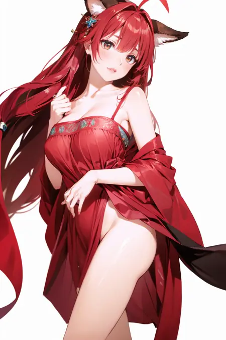 古风红色薄纱情趣制服-(cosplay)(情趣制服)Ancient style red gauze sexy costume - (cosplay) (sexy costume)