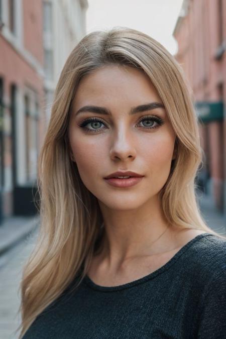 (hdr, dark shot:1.2), outdor portrait photo of beautiful woman, 45years old, makeup, soft eyeliner, vibrant blonde hair, classic beauty, sexy, city park background, 8k uhd, high quality, dramatic, cinematic, vibrant colors, high contrast, (natural skin texture, hyperrealism, soft light, sharp)