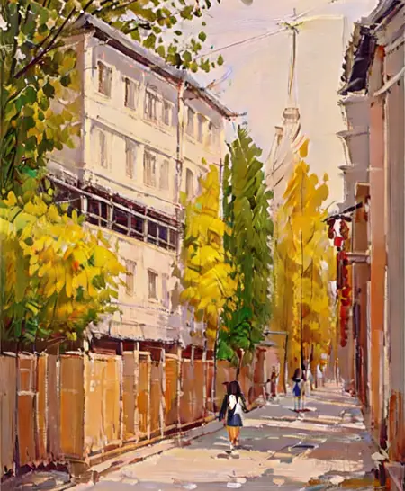 Gouache Scenery Painting Style(联考水粉风景绘画风格)