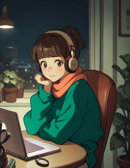 Lofi Girl (Illustrious / Pony) pony