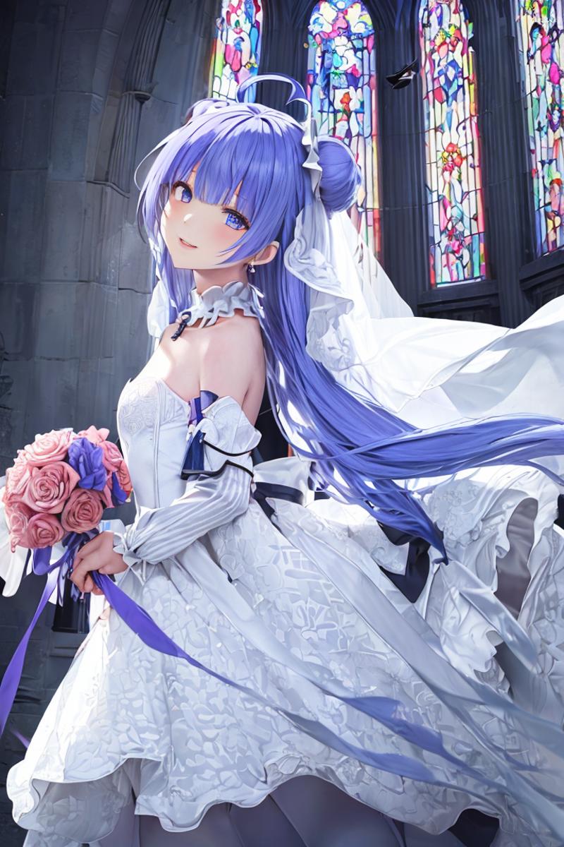 【Realistic & Anime & 3D】Unicorn-Wedding (Azur Lane) | 碧蓝航线  独角兽 婚纱 cosplay | ユニコーン image by chanchan