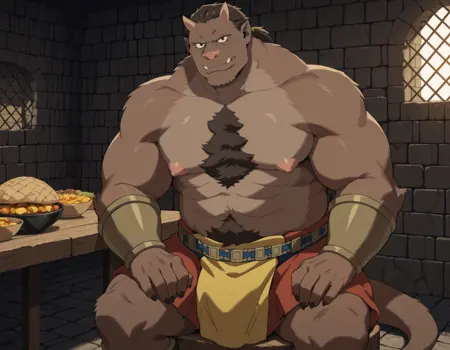 Zon orc leader Delicious in Dungeon ( Illustrious )
