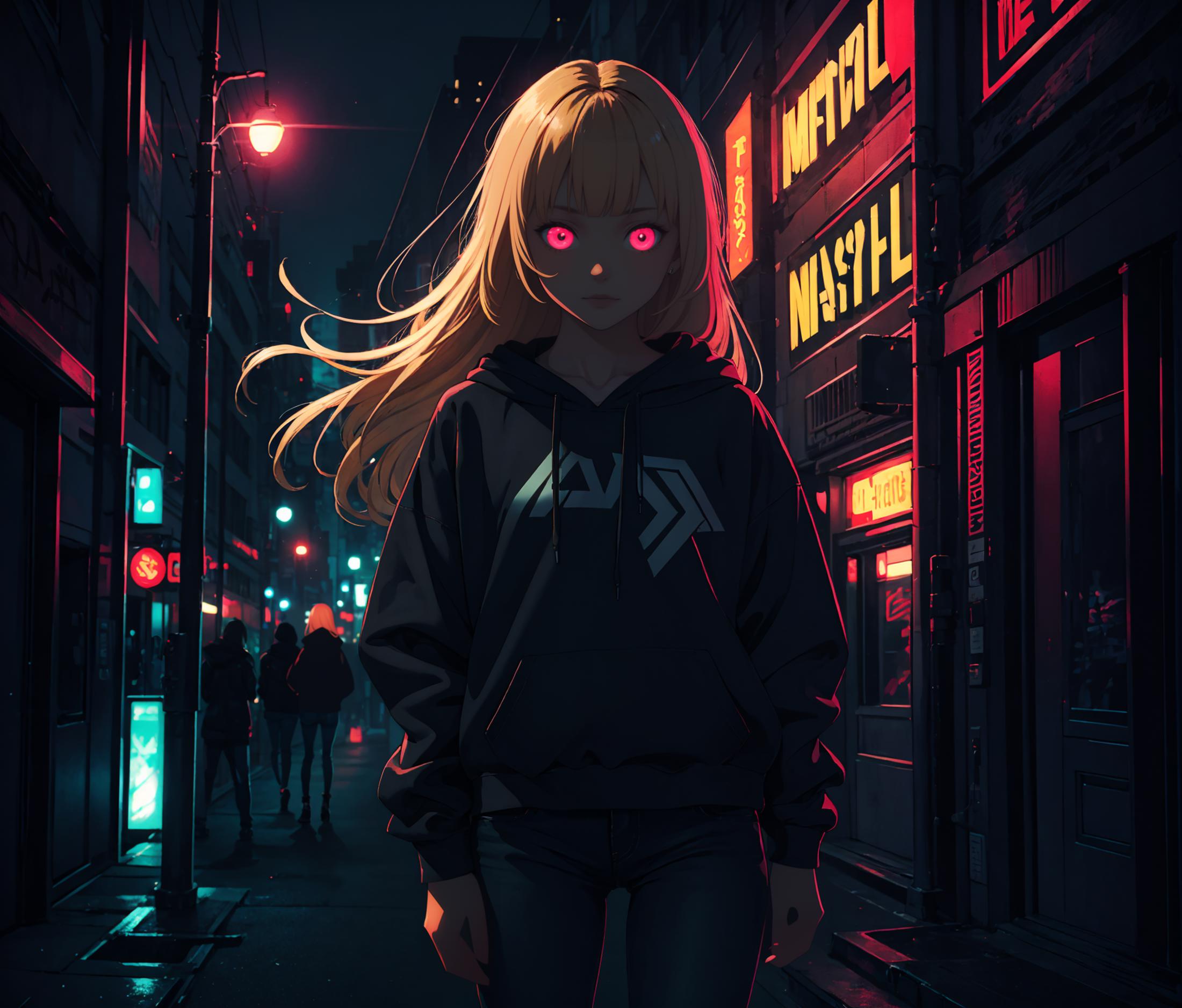 Darkness / Glowing eyes  暗闇化／光る眼 image by CyberApfelkeks