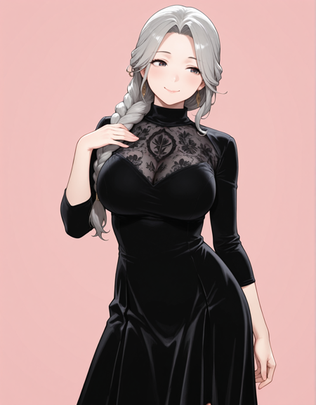 【COSTUME】High Neck Black Dress v1.0