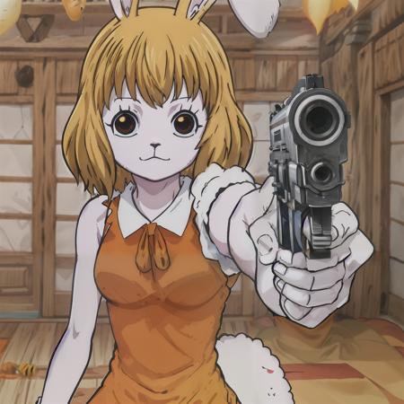 gun pointing at you anime