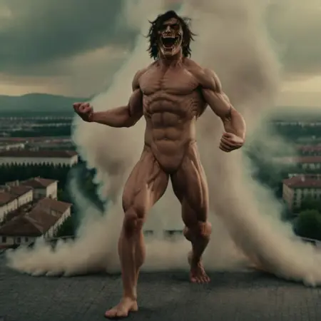 Eren's titan form - Attack on Titan - SDXL