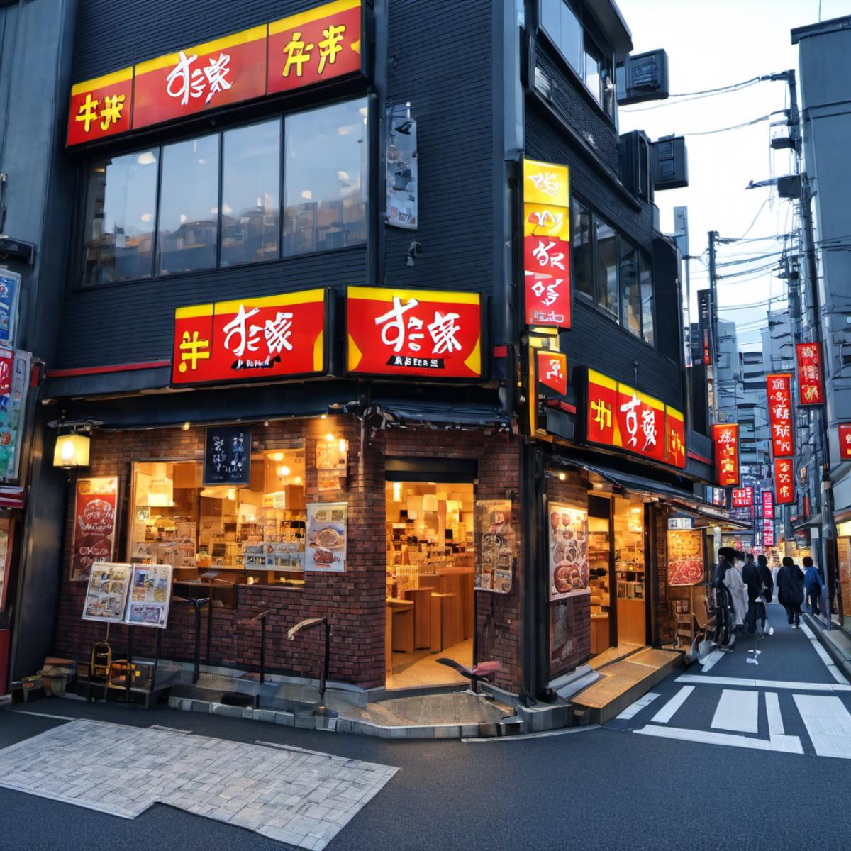 牛丼のお店 / sukiya SDXL image