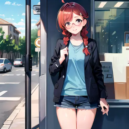 Hide behind Wall [Exhibitionism]