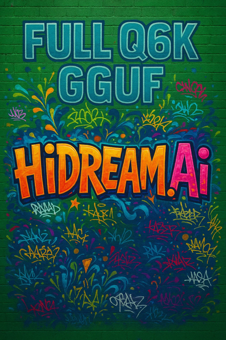 HiDream I1 FULL [GGUF+FP8+F16] with ComfyUI workflow Q6K