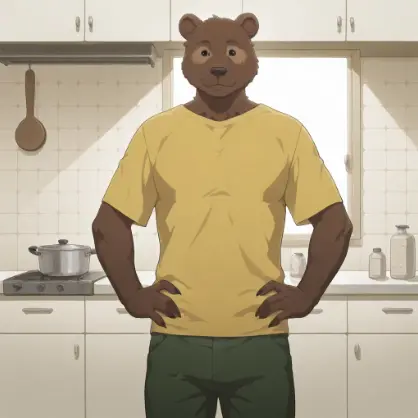 Brown Bear/ Riz Roommate (Beastars) (Illustrious)