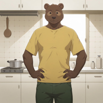 Brown Bear/ Riz Roommate (Beastars) (Illustrious) V1