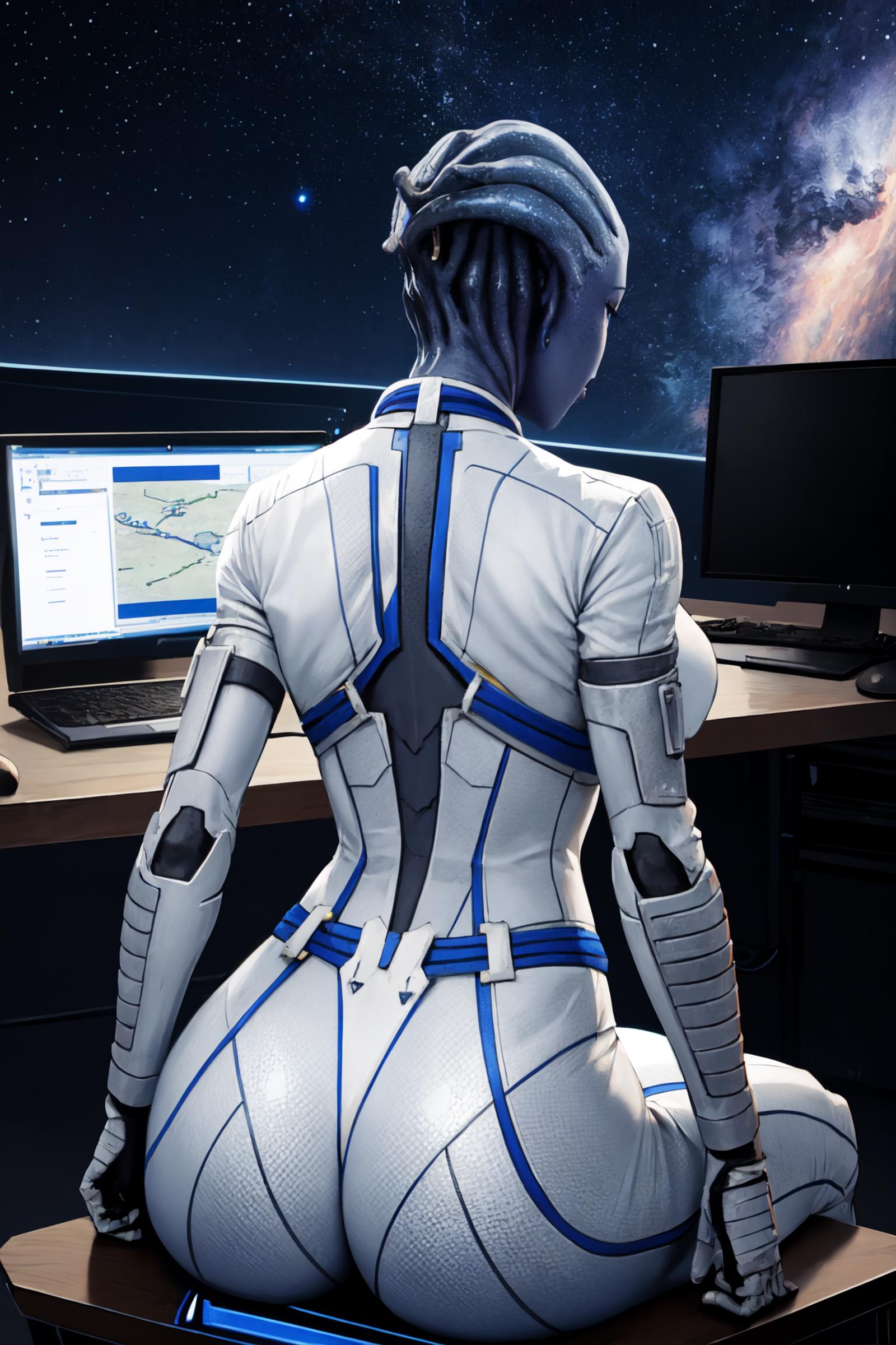 Liara T'Soni (Mass Effect) | 2 Outfits LoCon | 1 Outfit LoRA image by Manityro