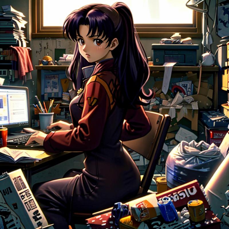 hikikomori in messy room image by goldhopper