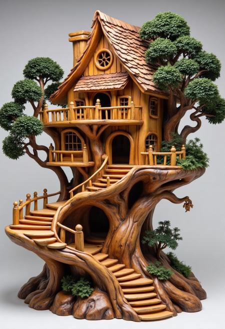DK_Creation Of Wooden Carved Tree Houses_Tree House Shape Generation v1.0