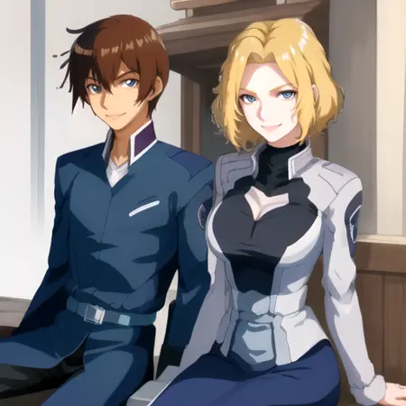 Kira Yamato x Jane Houston (Gundam Seed)