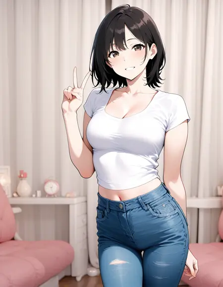 Clothing: Simple u-neck