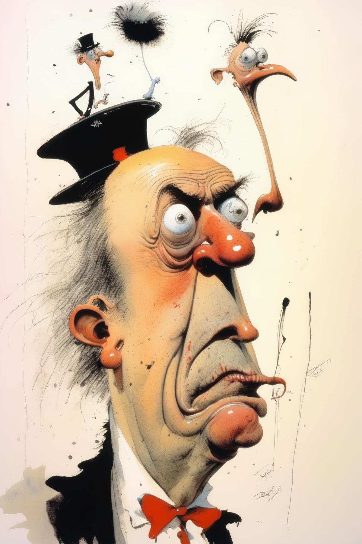 Ralph Steadman Style image by Kappa_Neuro