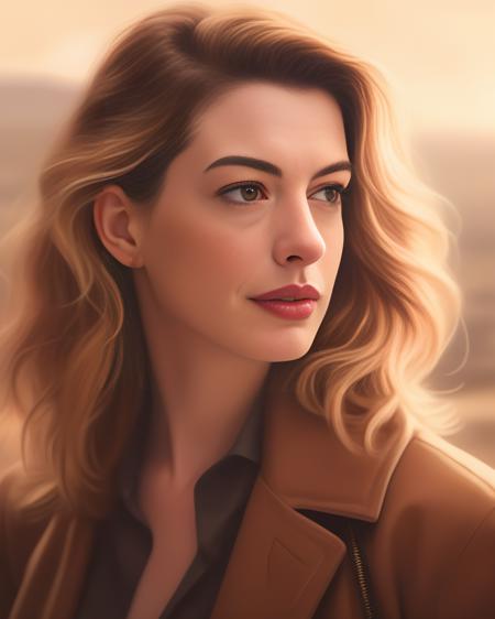 AnneHathaway,<lora:AnneHathawaySDXL:1>,portrait,female,dramatic lighting::2&4k-digital painting of a beautiful blonde woman in her 30s with brown eyes and long wavy hair sitting on top atstation concept art smooth illustration highlights from the windows ::8K octane render. Trending cgsociety by James Gurney + Artgerm; wayne reynolds comic book style hyperrealism alphonse much detail character portrait photo shoot nikon dassen Kopermann & Dune sci fi dramatic cinematic lightning cute adorable moody sunset light professional boke details painterly 3/5 shot