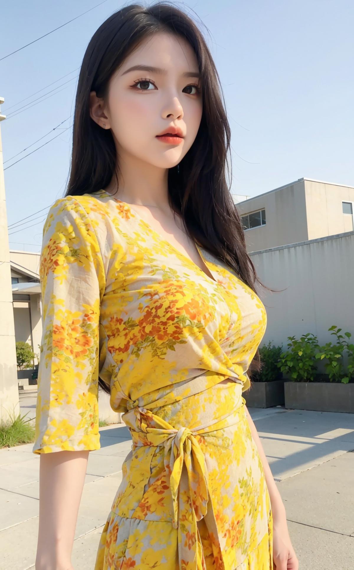 Yellow fashion dress|黄色战袍 image by wei001
