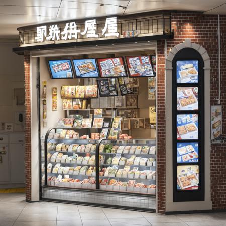 STOKYO, STSEkibenya, shop, scenery, food, convenience store, poster (object)