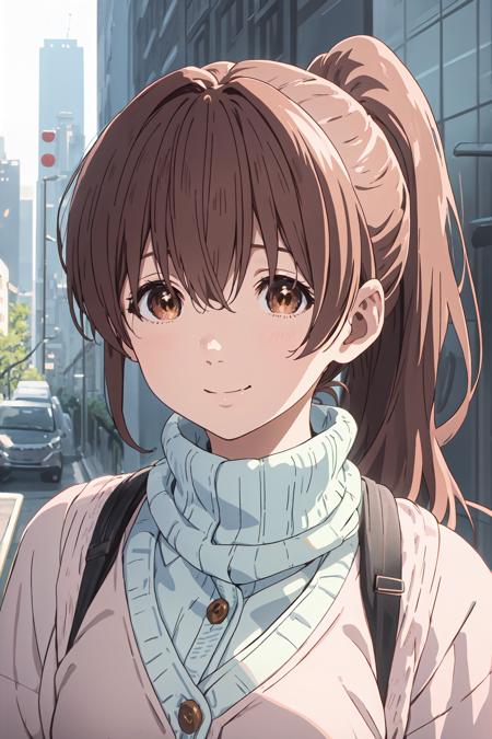 shouko_nishimiya, brown hair, brown eyes