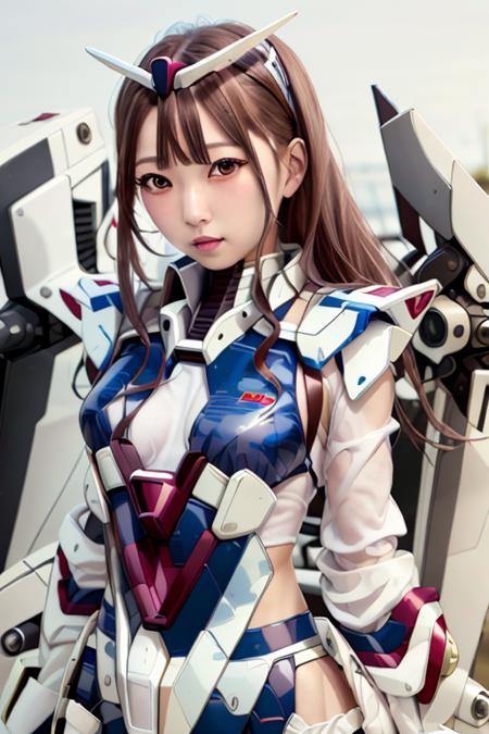 1girl, realistic, solo, (masterpiece:1.2), best quality, <lora:mecha_musume_v11-10:0.8>,  mecha musume, metal