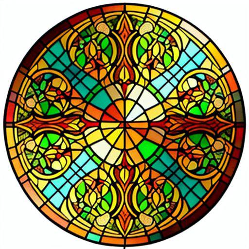 Stained glass circle image by simpledit