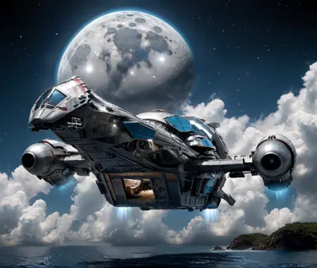 Serenity Firefly-class spaceship SDXL