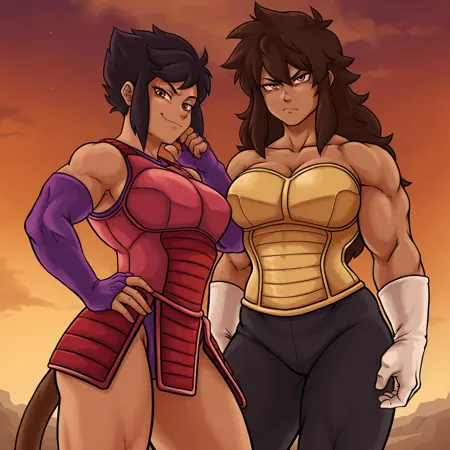 Chirei and Imoya - PlagueOfGripes OCs - Illustrious